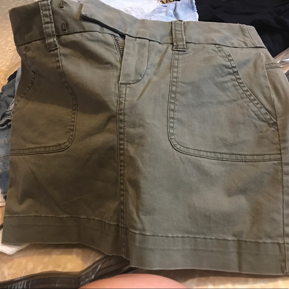 Army green mini skirt SZ 0 from Victoria’s Secret